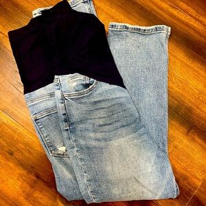 maternity jeans - no holes - super comfy